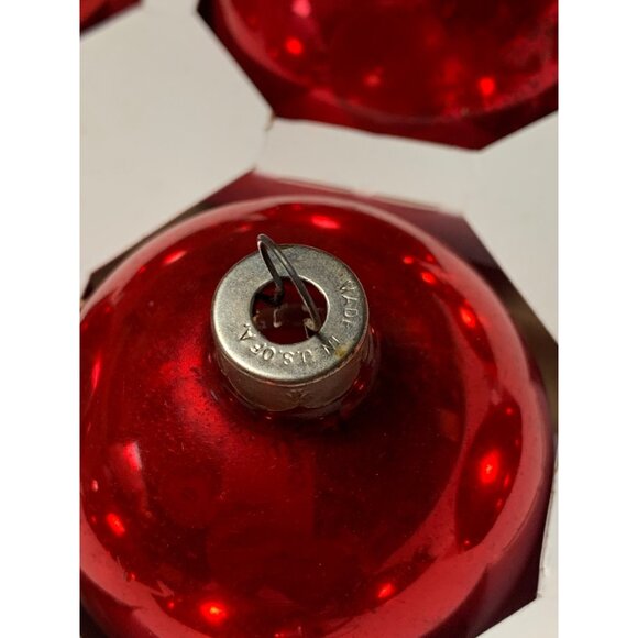 Vintage Holly Glass Christmas Ornaments Value Pack 15 Count 2.5" Diameter Americ - Picture 4 of 6